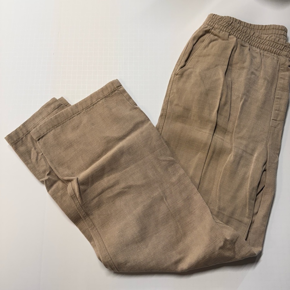 Women’s tan Wide-Leg Pants